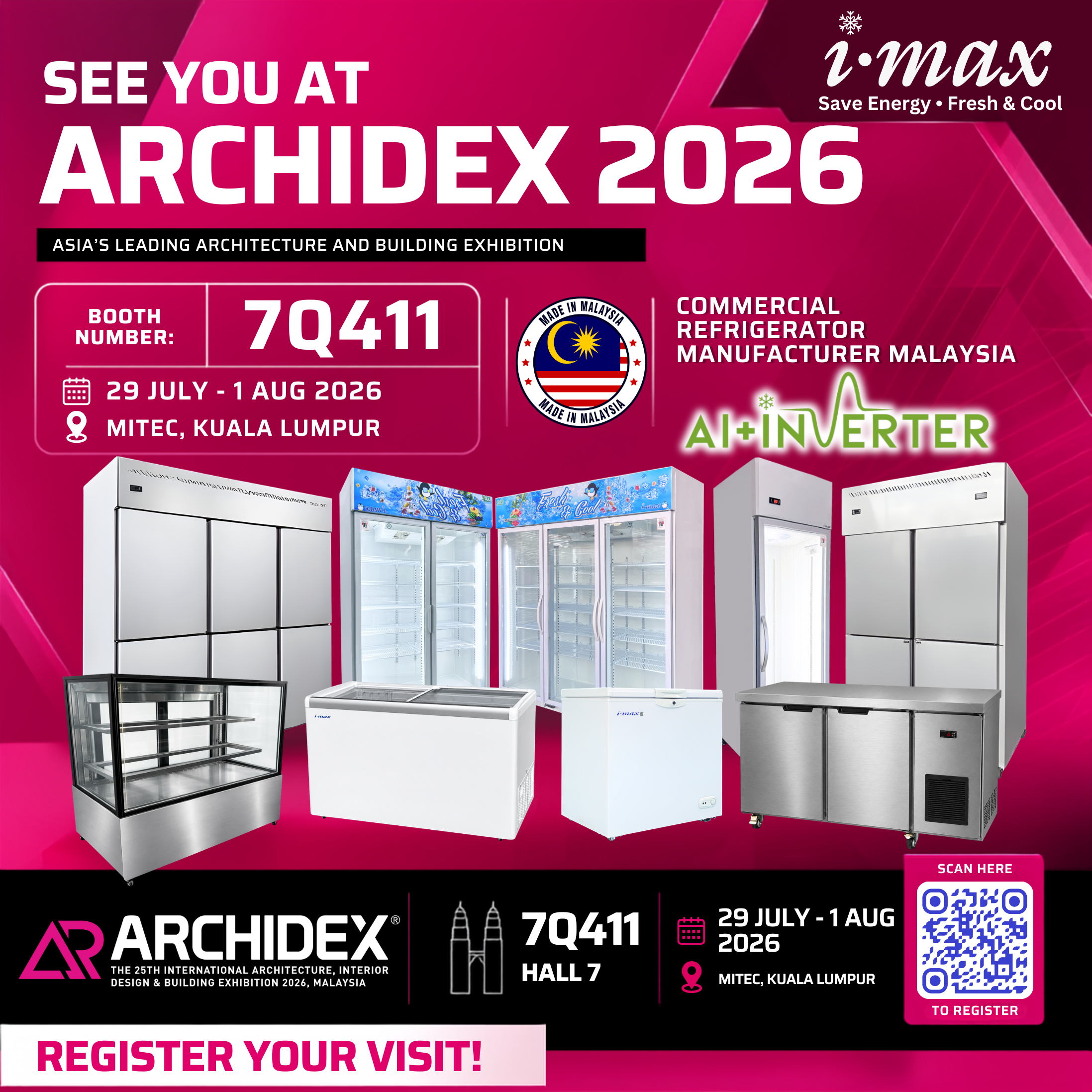 Imax Refrigerator Malaysia at ARCHIDEX 2026