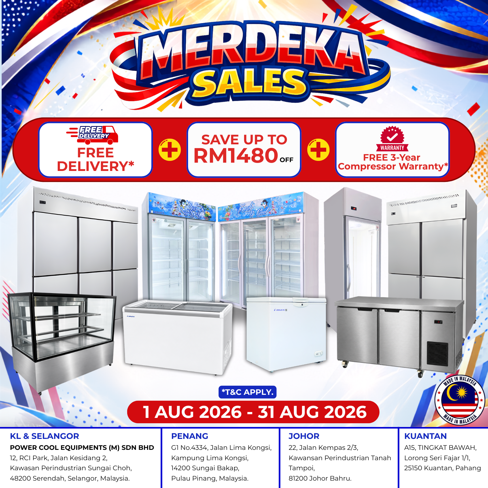 Merdeka Sales - Commercial Refrigerator